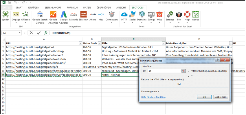 seo for excel mac